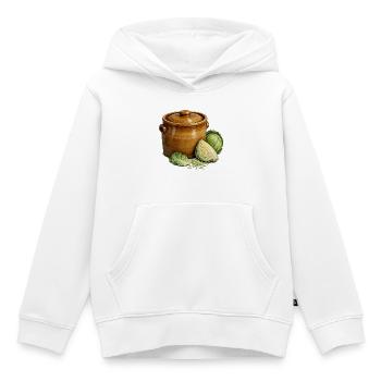 Steinzeug-Krocken und die Kohlernte - Kinder Premium Organic Hoodie - Weiß - Vorne - AI Model Kid Female (0cm)
