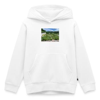 Der Ziergarten - Kinder Premium Organic Hoodie - Weiß - Vorne - AI Model Kid Female (0cm)