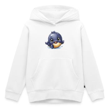 Kuschelbaby Wal im Wasserspiel - Kinder Premium Organic Hoodie - Weiß - Vorne - AI Model Kid Female (0cm)