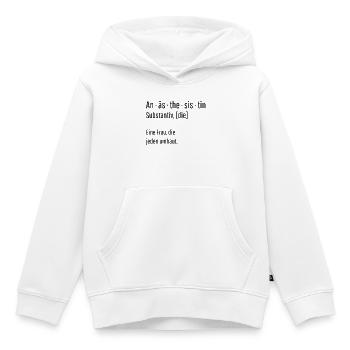 Anästhesistin Substantiv Definition Geschenk - Kinder Premium Organic Hoodie - Weiß - Vorne - AI Model Kid Female (0cm)