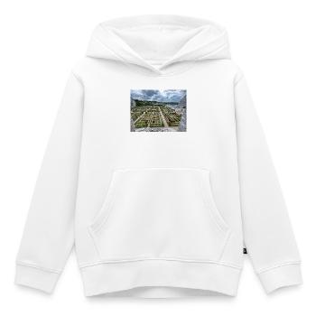 Der Ziergemüsegarten - Kinder Premium Organic Hoodie - Weiß - Vorne - AI Model Kid Female (0cm)