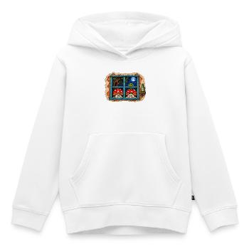1000195617 - Kinder Premium Organic Hoodie - Weiß - Vorne - AI Model Kid Female (0cm)