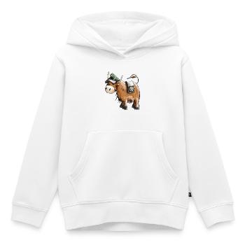 Cop as policeman - police - animals - funny - Kids Premium Organic Hoodie - white - Front - AI Model Kid Female (0cm)