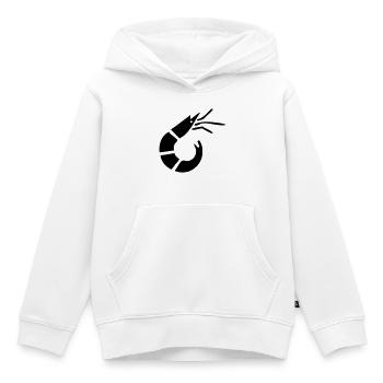 Garnele - Krabbe - Shrimp -Fischerei - Kinder Premium Organic Hoodie - Weiß - Vorne - AI Model Kid Female (0cm)