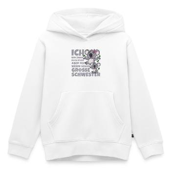 Große Schwester Koala Koalas Geschwister Mädchen - Kinder Premium Organic Hoodie - Weiß - Vorne - AI Model Kid Female (0cm)