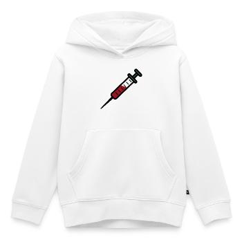 seringue - Sweat Premium à capuche enfant bio - blanc - Devant - AI Model Kid Female (0cm)