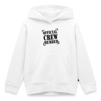 MEMBRE OFFICIEL DE L’ÉQUIPAGE - Sweat Premium à capuche enfant bio - blanc - Devant - AI Model Kid Female (0cm)