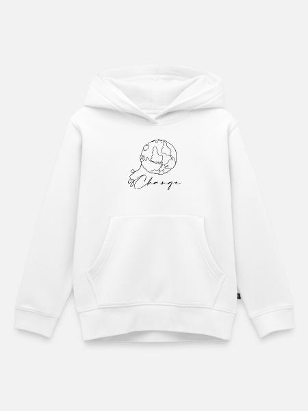 World - Kinder Premium Organic Hoodie - Weiß