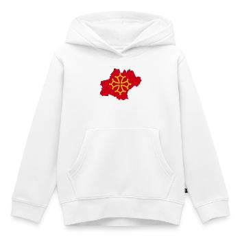 Okzitanien - Kinder Premium Organic Hoodie - Weiß - Vorne - AI Model Kid Female (0cm)