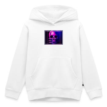 Neu neu neu - Kinder Premium Organic Hoodie - Weiß - Vorne - AI Model Kid Female (0cm)