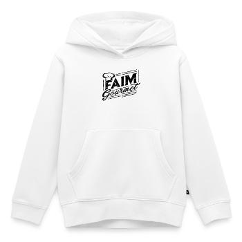 Gourmet Hunger - Foodie - Kids Premium Organic Hoodie - white - Front - AI Model Kid Female (0cm)