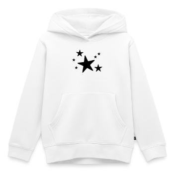 Groupe d’étoiles monochrome - Sweat Premium à capuche enfant bio - blanc - Devant - AI Model Kid Female (0cm)