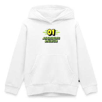 Complaining Aindinois - Kids Premium Organic Hoodie - white - Front - AI Model Kid Female (0cm)