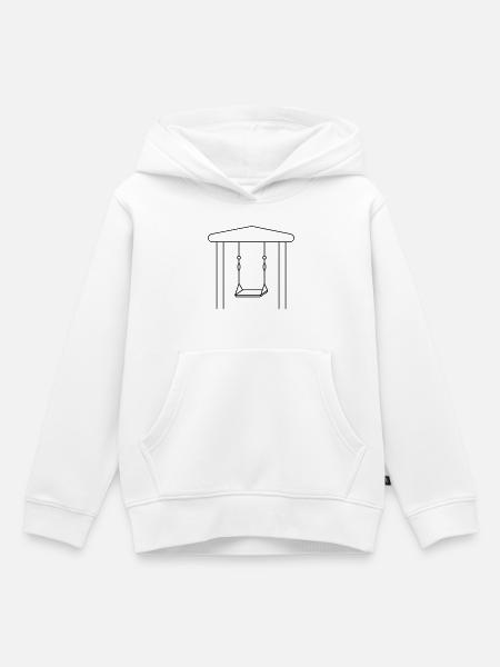 Schaukel - Kinder Premium Organic Hoodie - Weiß