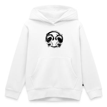 Kickboxing - Sweat Premium à capuche enfant bio - blanc - Devant - AI Model Kid Female (0cm)