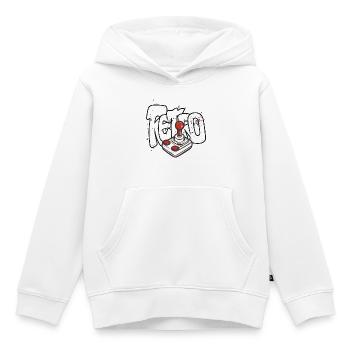 Conception du joystick Retrobomber - Sweat Premium à capuche enfant bio - blanc - Devant - AI Model Kid Female (0cm)
