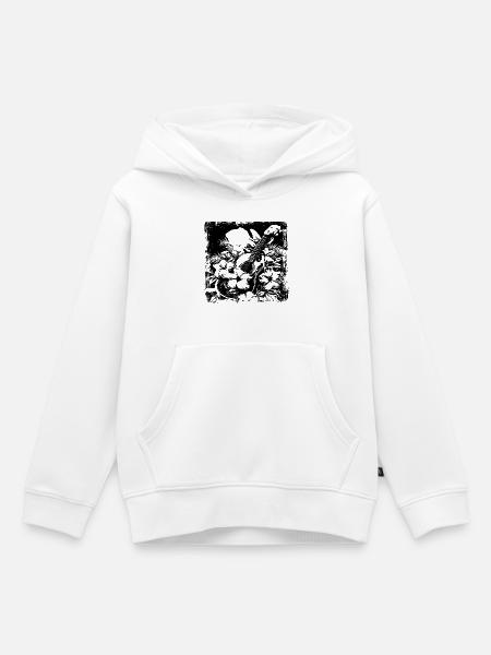 Gitarre - Kinder Premium Organic Hoodie - Weiß