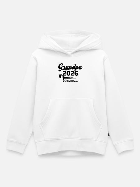 Grandpa 2026 Loading - Kinder Premium Organic Hoodie - Weiß