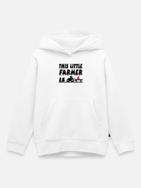 Bauer - Kinder Premium Organic Hoodie - Weiß
