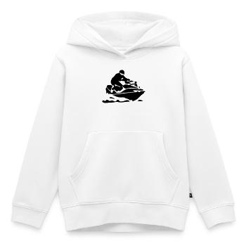 Jet ski - Sweat Premium à capuche enfant bio - blanc - Devant - AI Model Kid Female (0cm)