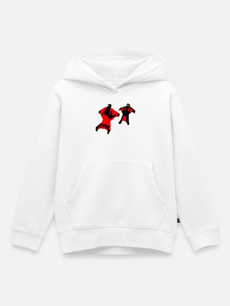 Wingsuit - Kinder Premium Organic Hoodie - Weiß