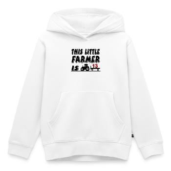 Bauer - Kinder Premium Organic Hoodie - Weiß - Vorne - AI Model Kid Female (0cm)