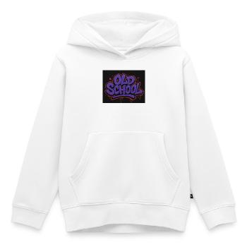 Old School Graffiti Lettering - Kids Premium Organic Hoodie - white - Front - AI Model Kid Female (0cm)