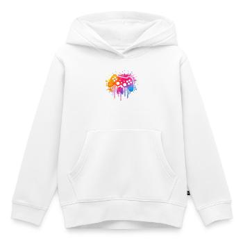 Jeu - Sweat Premium à capuche enfant bio - blanc - Devant - AI Model Kid Female (0cm)