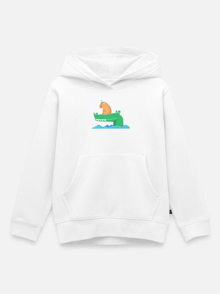 Capybara Capibara - Kinder Premium Organic Hoodie - Weiß