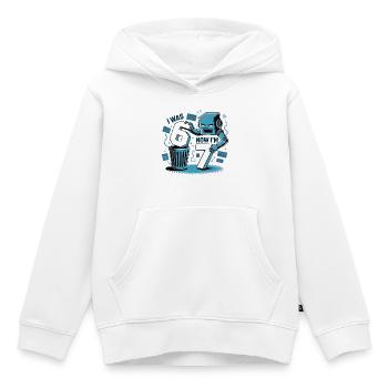 Robot 7 Years Birthday 67 - Kids Premium Organic Hoodie - white - Front - AI Model Kid Female (0cm)