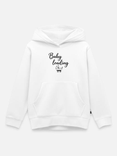 Baby loading - Kinder Premium Organic Hoodie - Weiß