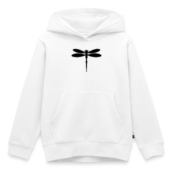 Libellule - Sweat Premium à capuche enfant bio - blanc - Devant - AI Model Kid Female (0cm)