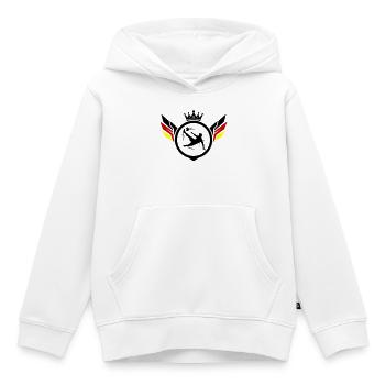 Fussballer Fallrückzieher Deutschland - Kinder Premium Organic Hoodie - Weiß - Vorne - AI Model Kid Female (0cm)