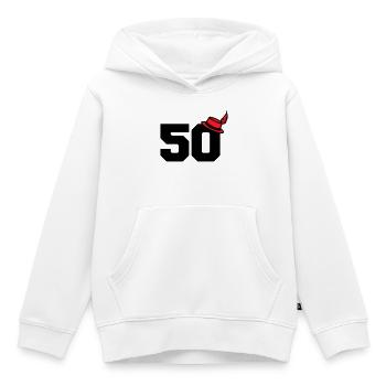 50 - Kids Premium Organic Hoodie - white - Front - AI Model Kid Female (0cm)
