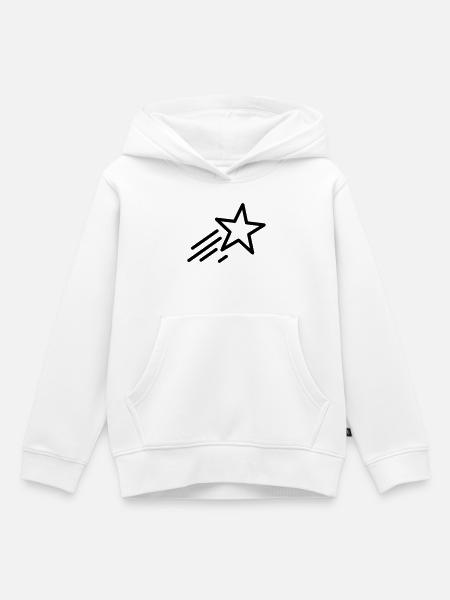 Sternschnuppe - Kinder Premium Organic Hoodie - Weiß