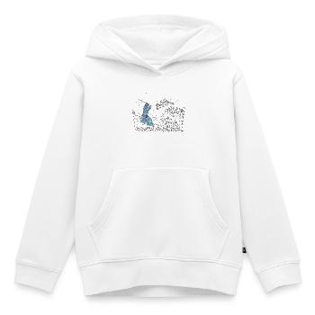 Wellen kommen weiter Kamae weibliche Frau Aikido Iaido - Kinder Premium Organic Hoodie - Weiß - Vorne - AI Model Kid Female (0cm)