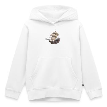 Pirate Ship – Aventure en haute mer - Sweat Premium à capuche enfant bio - blanc - Devant - AI Model Kid Female (0cm)