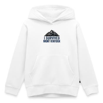 Ich habe Mont Ventoux Radkunst überlebt - Kinder Premium Organic Hoodie - Weiß - Vorne - AI Model Kid Female (0cm)