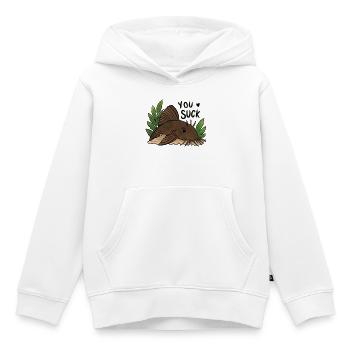 Plecko Meme Du bist schlecht - Kinder Premium Organic Hoodie - Weiß - Vorne - AI Model Kid Female (0cm)