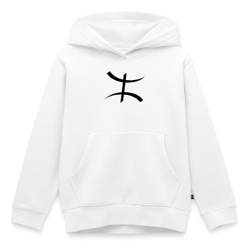 Symbole Kabyle par Helfspawn - Sweat Premium à capuche enfant bio - blanc - Devant - AI Model Kid Female (0cm)