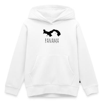 panama - Sweat Premium à capuche enfant bio - blanc - Devant - AI Model Kid Female (0cm)