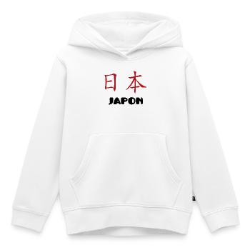 japans - Kinder Premium Organic Hoodie - Weiß - Vorne - AI Model Kid Female (0cm)