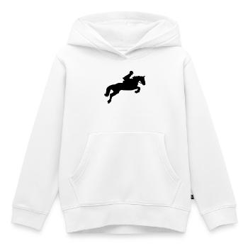 Springpferd - Kinder Premium Organic Hoodie - Weiß - Vorne - AI Model Kid Female (0cm)
