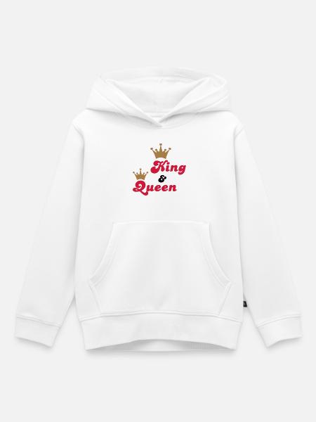 hochzeit - Kinder Premium Organic Hoodie - Weiß