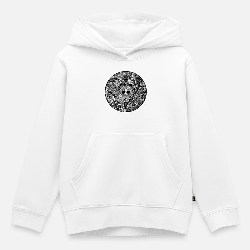 Viking Valkyrie Valkyrie - Sweat Premium à capuche enfant bio - blanc