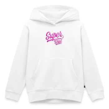 Super Dad - Super Papa - Vatertag - Bester Papa - Kinder Premium Organic Hoodie - Weiß - Vorne - AI Model Kid Female (0cm)