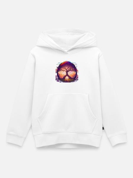 Baum der Träume - Kinder Premium Organic Hoodie - Weiß