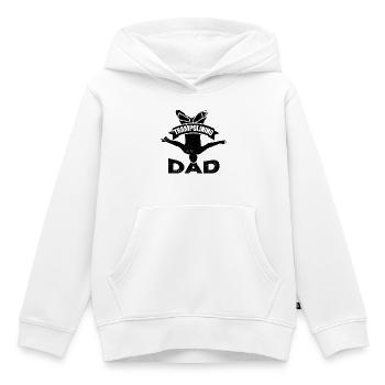 Trampoline jumper dad - Kids Premium Organic Hoodie - white - Front - AI Model Kid Female (0cm)