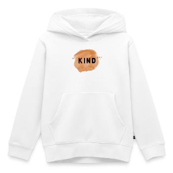 Child - Kids Premium Organic Hoodie - white - Front - AI Model Kid Female (0cm)