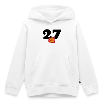 Normandie - Eure - 27 - Kinder Premium Organic Hoodie - Weiß - Vorne - AI Model Kid Female (0cm)